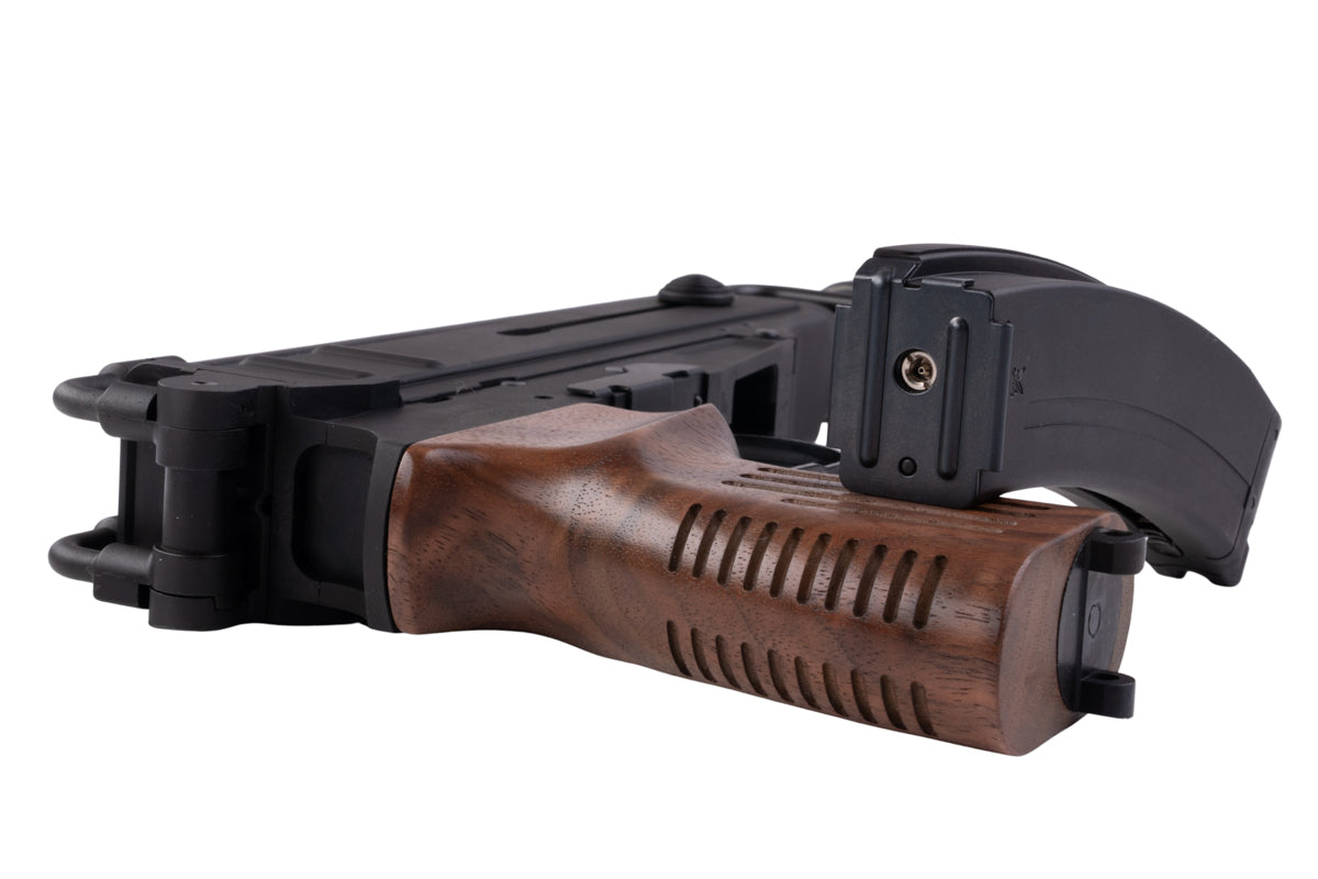 KSC Vz61 Walnut Grip Custom Heavyweight Gas Airsoft SMG (System 7)