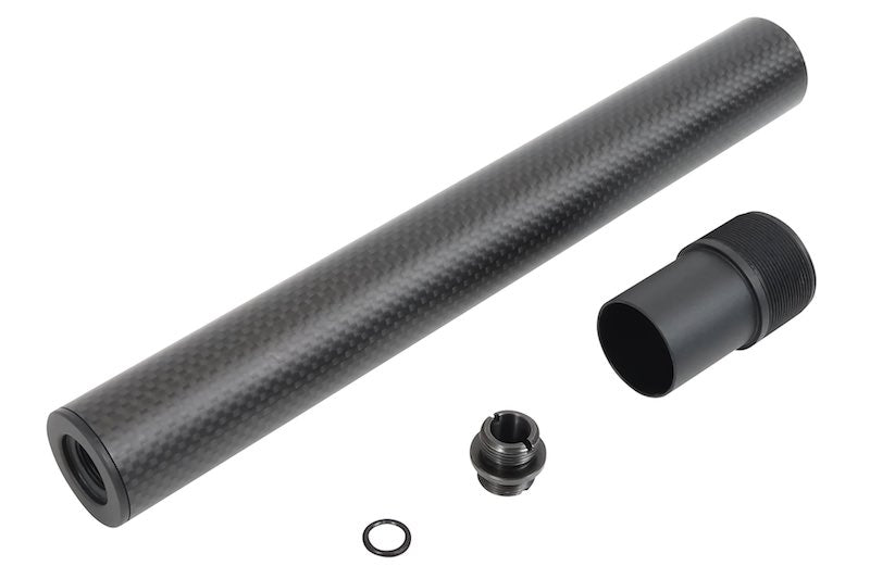 Laylax PSS Short Carbon Outer Barrel For VSR-10 Airsoft Sniper Rifle (257mm)