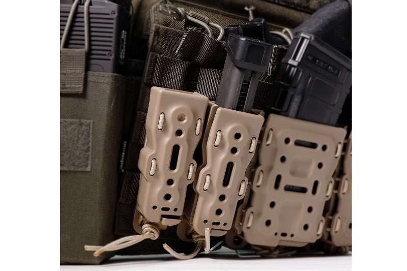 Laylax (Battle Style) Bite Mag Handgun Quick Mag Holder Single Pack (Dark Earth)