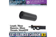 Laylax MODE-2 Carbon Fiber FAT Silencer (14mm CCW/ 70mm)