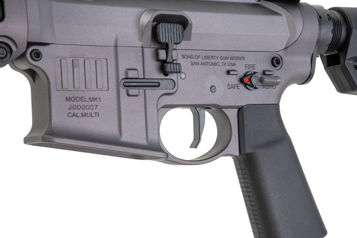 Lancer Tactical SOLGW Licensed MK1 CAR 11.5inch 5.56 MWS GBB Airsoft (by Toxicant) (Grey/ #TAAS)