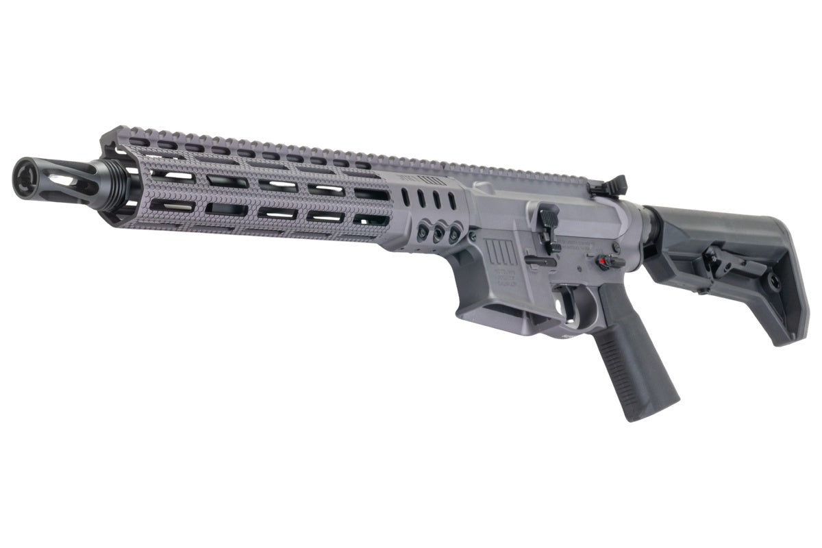 Lancer Tactical SOLGW Licensed MK1 CAR 11.5inch 5.56 MWS GBB Airsoft (by Toxicant) (Grey/ #TAAS)