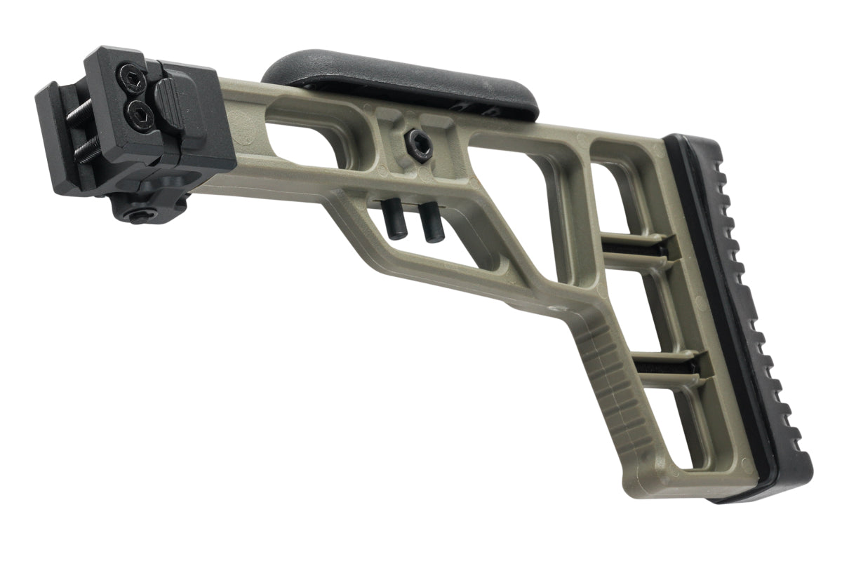 Maple Leaf MLC-S2 Tactical Folding Stock for VSR-10 & MLC-338 with Hinge (Olive Drab)