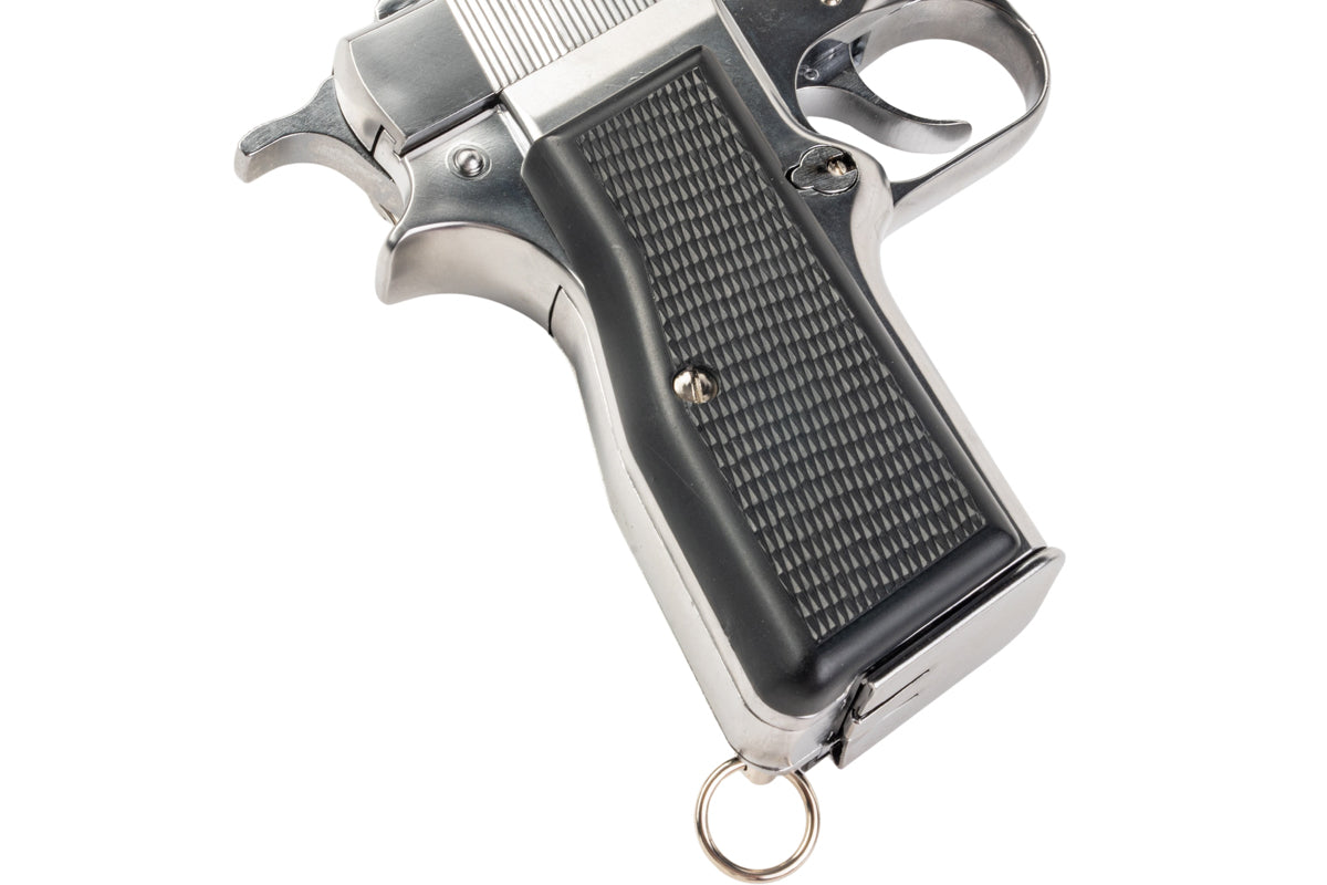 Marushin Browning Hi-Power Canadian Model Gun (Silver/ Black Grip)