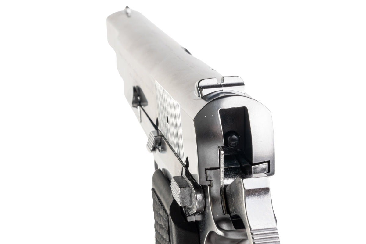 Marushin Browning Hi-Power Canadian Model Gun (Silver/ Black Grip)