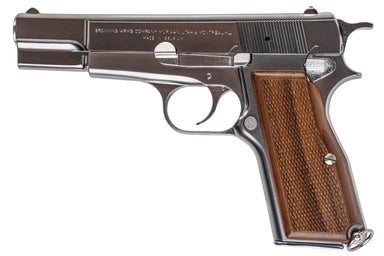 Marushin Browning Hi-Power Commercial Model Gun (Silver with Wood Grip)