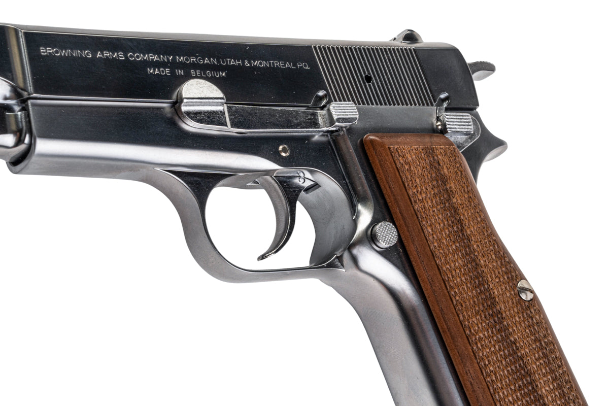 Marushin Browning Hi-Power Commercial Model Gun (Silver with Wood Grip)