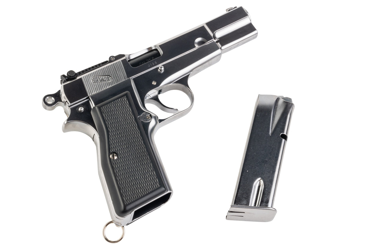 Marushin Browning Hi-Power Military Model Gun (Silver)