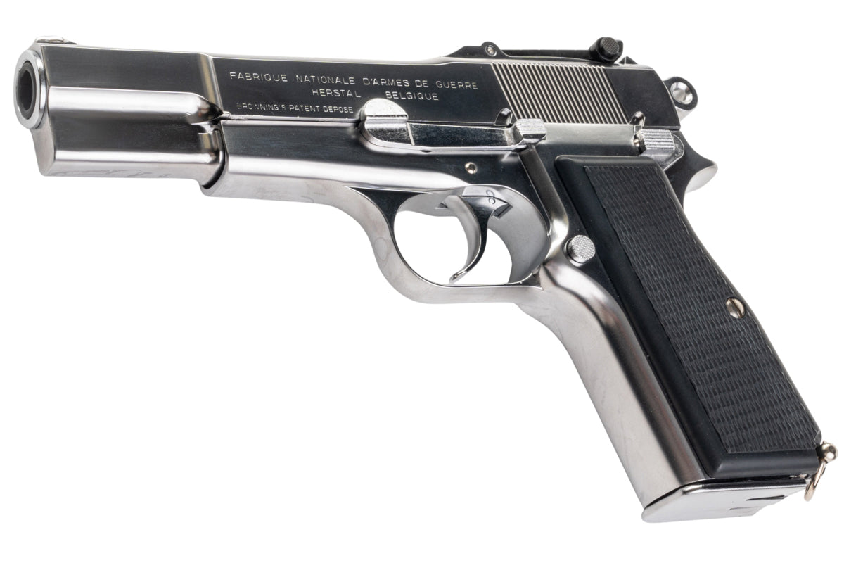 Marushin Browning Hi-Power Military Model Gun (Silver)