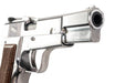Marushin Browning Hi-Power Military Model Gun (Silver with Wood Grip)