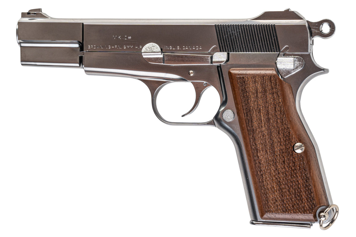 Marushin Browning Hi-Power(週末限定値下げ) Marushin Browning Hi-Power Canadian Model Gun (Silver with Wood