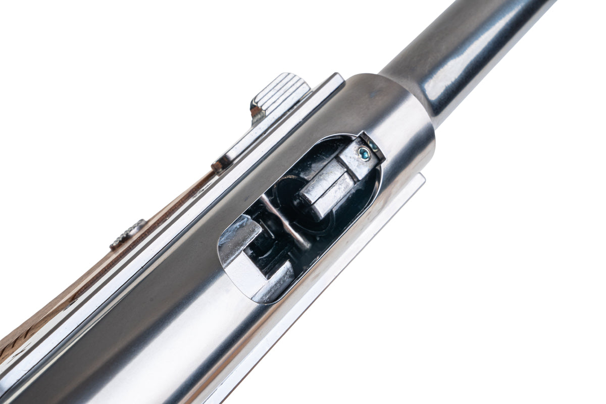 Marushin Nambu Type 14 Early Ver. GBB Airsoft Pistol (Silver/ Wood Grip)