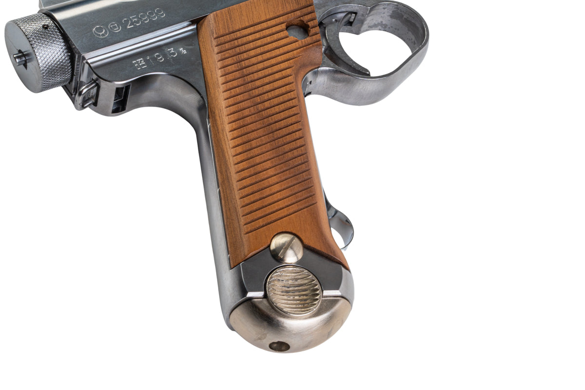 Marushin Nambu Type 14 Later Ver. Heavy Weight GBB Airsoft Pistol (Silver/ Wood Grip)