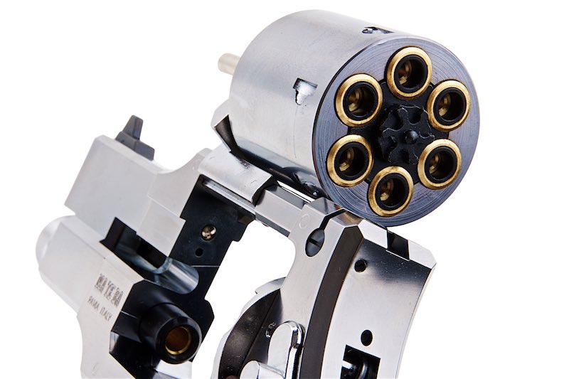 Marushin 3 inch Mateba Gas Revolver (Heavyweight Wood Grip Ver./ Silver)