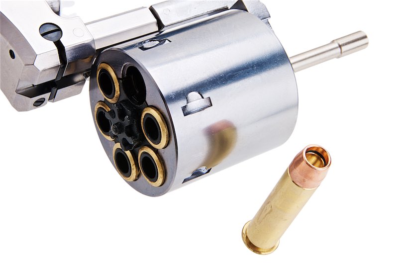 Marushin 3 inch Mateba Gas Revolver (Heavyweight Wood Grip Ver./ Silver)