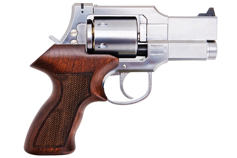 Marushin 3 inch Mateba Gas Revolver (Heavyweight Wood Grip Ver./ Silver)