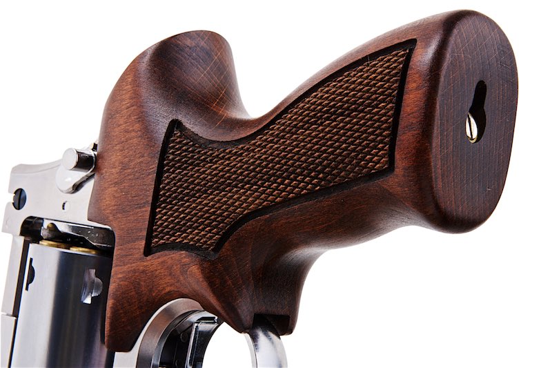 Marushin 3 inch Mateba Gas Revolver (Heavyweight Wood Grip Ver./ Silver)