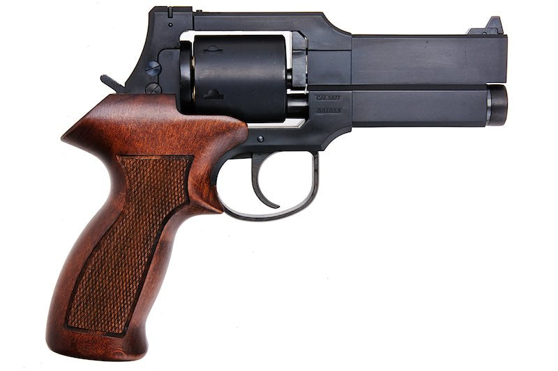 Marushin  4 inch Mateba Gas Revolver (Heavyweight Wood Grip Ver./ Matt Black)