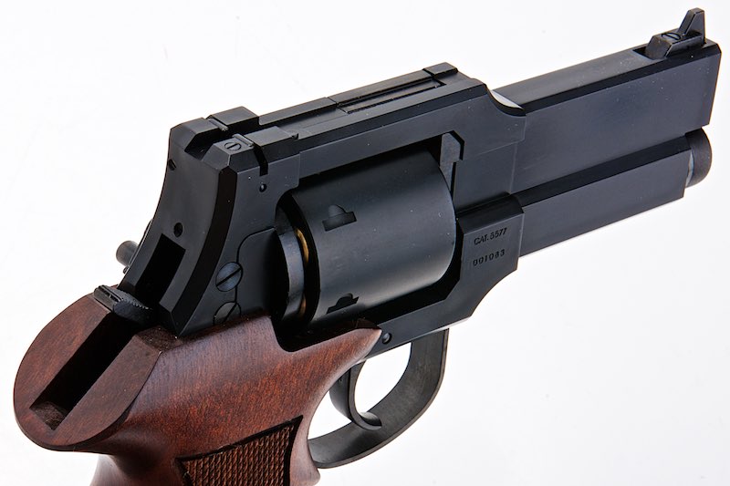 Marushin  4 inch Mateba Gas Revolver (Heavyweight Wood Grip Ver./ Matt Black)