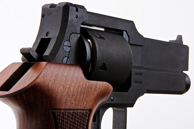 Marushin 4 inch Mateba Gas Revolver (Heavyweight Wood Grip Ver./ Black)