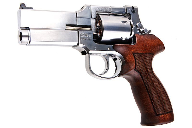 Marushin 4 inch Mateba Gas Revolver (Heavyweight Wood Grip Ver./ Silver)