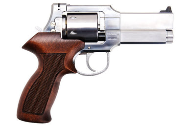 Marushin 4 inch Mateba Gas Revolver (Heavyweight Wood Grip Ver./ Silver)