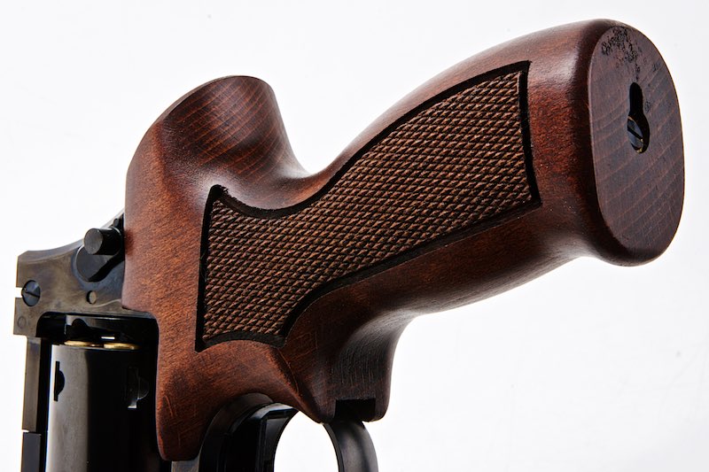Marushin 5 inch Mateba Gas Revolver (Heavyweight Wood Grip Ver./ W Deep Black)
