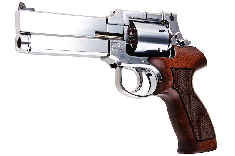 Marushin 5 inch Mateba Gas Revolver (Heavyweight Wood Grip Ver./ Silver)