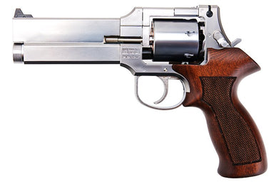 Marushin 5 inch Mateba Gas Revolver (Heavyweight Wood Grip Ver./ Silver)