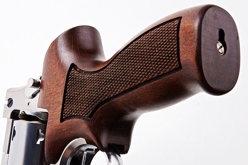 Marushin 5 inch Mateba Gas Revolver (Heavyweight Wood Grip Ver./ Silver)