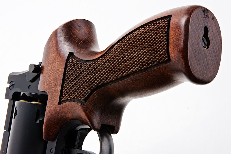 Marushin  6 inch Mateba Gas Revolver (Heavyweight Wood Grip Ver./ Matt Black)
