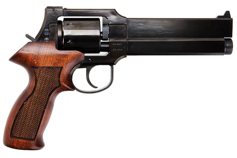 Marushin  6 inch Mateba Gas Revolver (Heavyweight Wood Grip Ver./ W Deep Black)
