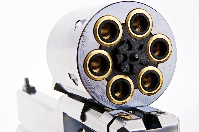 Marushin 6 inch Mateba Gas Revolver (Heavyweight Wood Grip Ver./ Silver)