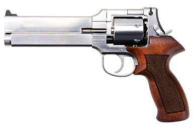 Marushin 6 inch Mateba Gas Revolver (Heavyweight Wood Grip Ver./ Silver)