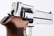 Marushin 6 inch Mateba Gas Revolver (Heavyweight Wood Grip Ver./ Silver)