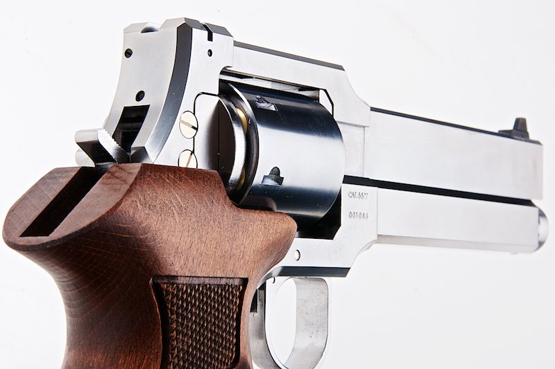 Marushin 6 inch Mateba Gas Revolver (Heavyweight Wood Grip Ver./ Silver)