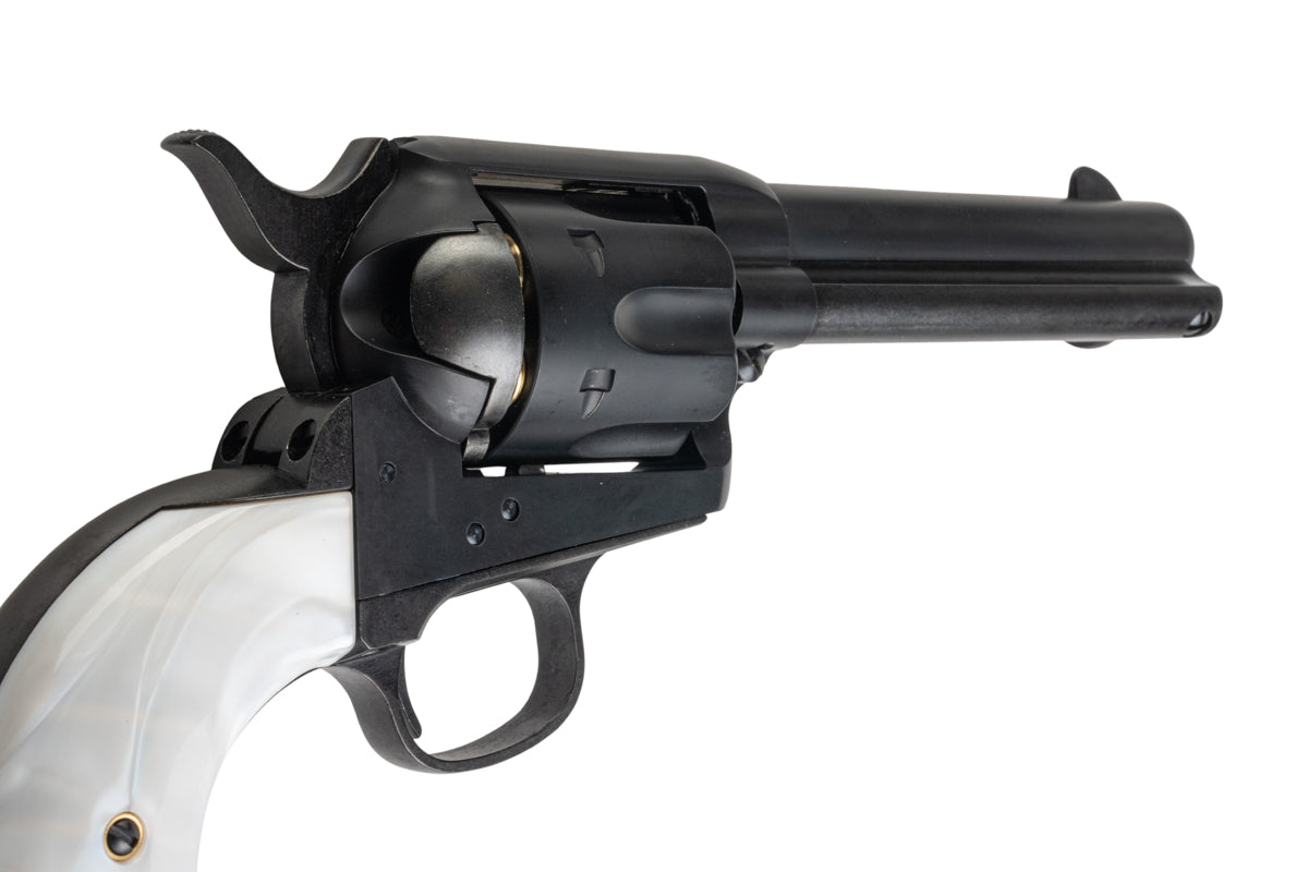 Marushin SAA .45 1st Gen. Late Civillian 4.75 inch Gas Revolver (Matt Black w/ Pearl Grip)