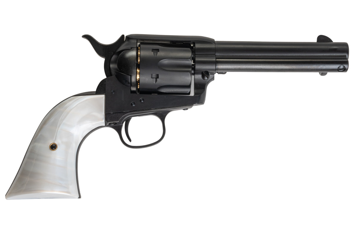 Marushin SAA .45 1st Gen. Late Civillian 4.75 inch Gas Revolver (Matt Black w/ Pearl Grip)