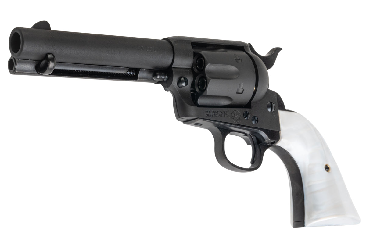 Marushin SAA Heavy Weight .45 1st Gen. Late Civillian 4.75 inch Gas Revolver (Black w/ Pearl Grip)
