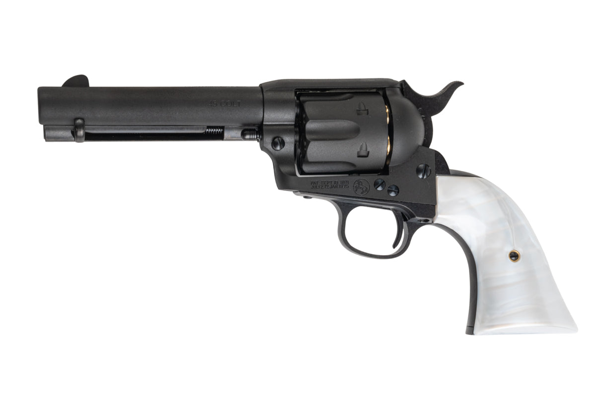 Marushin SAA Heavy Weight .45 1st Gen. Late Civillian 4.75 inch Gas Revolver (Black w/ Pearl Grip)
