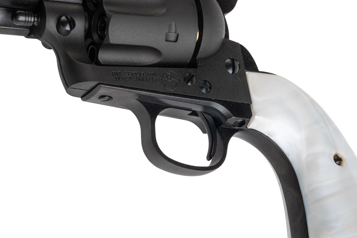 Marushin SAA Heavy Weight .45 1st Gen. Late Civillian 4.75 inch Gas Revolver (Black w/ Pearl Grip)