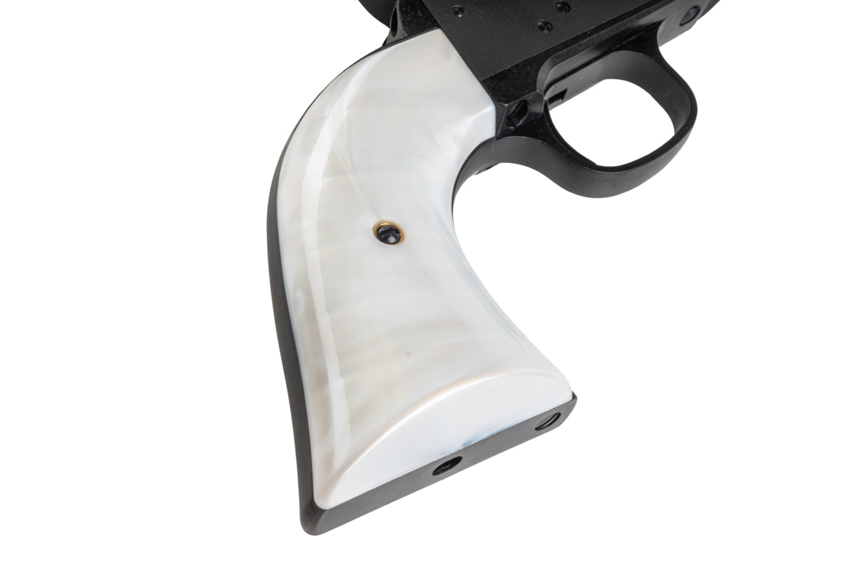Marushin SAA Heavy Weight .45 1st Gen. Late Civillian 4.75 inch Gas Revolver (Black w/ Pearl Grip)