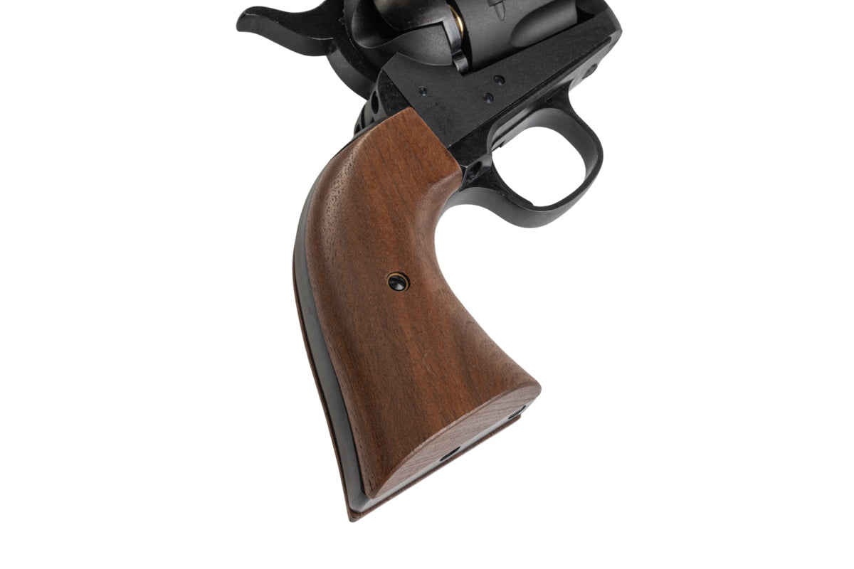 Marushin SAA Heavy Weight .45 1st Gen. Late Civillian 4.75 inch Gas Revolver (Black w/ Wood Grip)