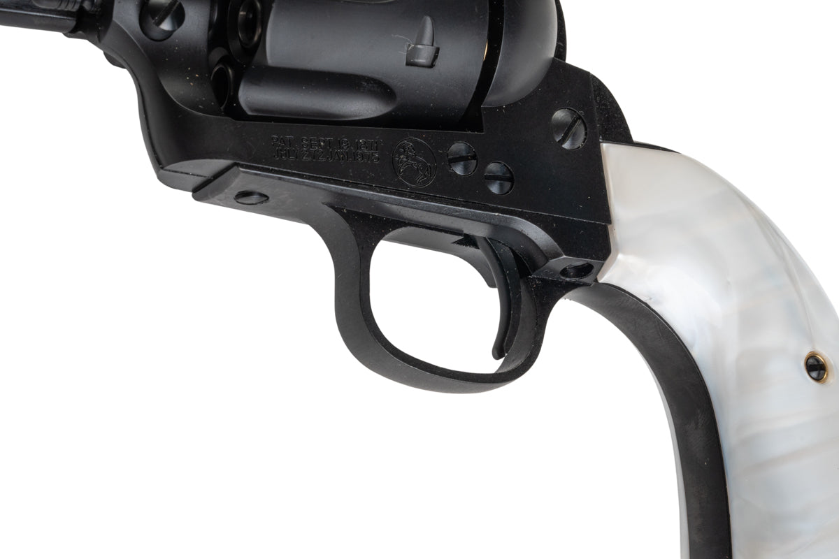 Marushin SAA Heavy Weight .45 1st Gen. Late Artillary 5.5 inch Gas Revolver (Matt Black w/ Pearl Grip)