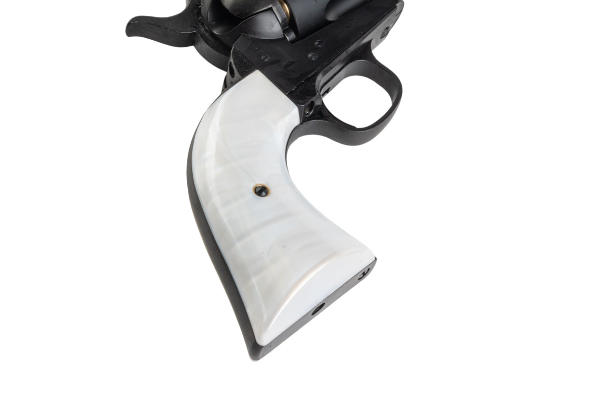 Marushin SAA Heavy Weight .45 1st Gen. Late Artillary 5.5 inch Gas Revolver (Matt Black w/ Pearl Grip)