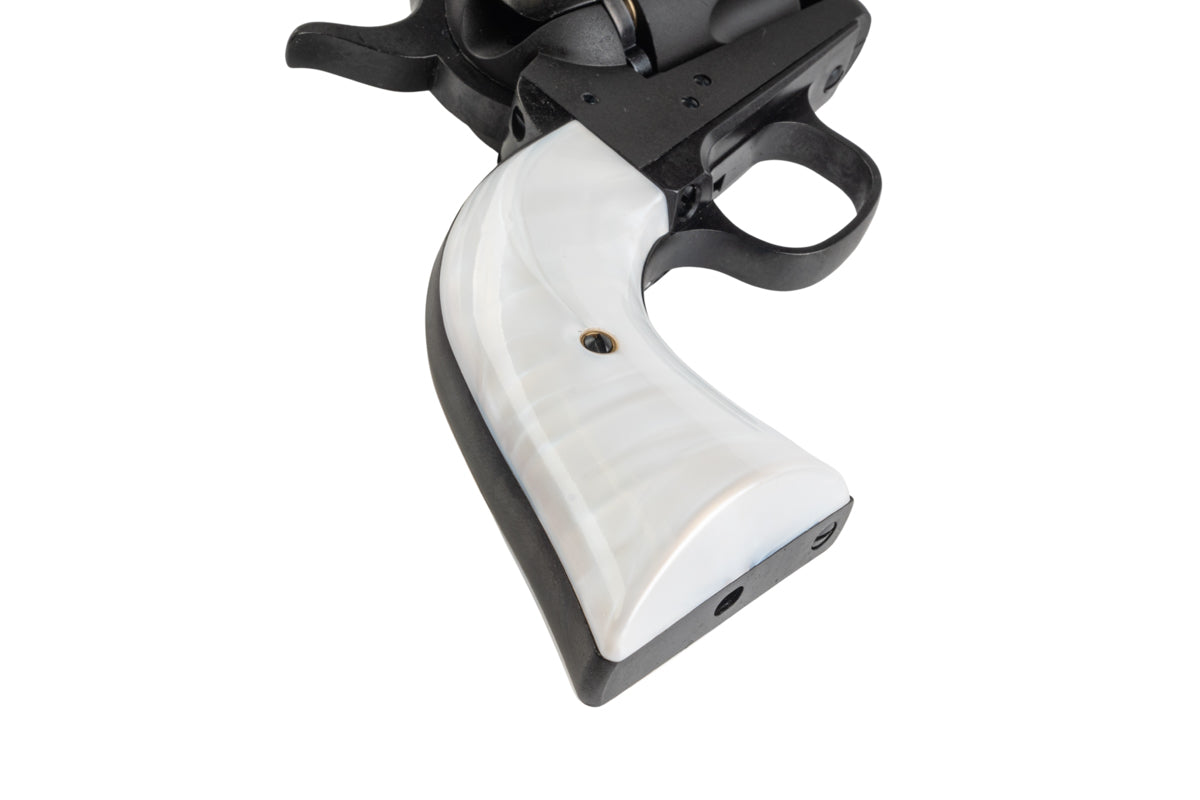 Marushin SAA Heavy Weight .45 1st Gen. Late Artillary 5.5 inch Gas Revolver (Black w/ Pearl Grip)