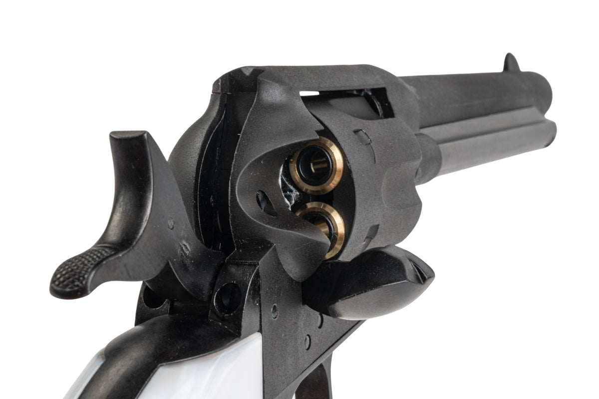 Marushin SAA Heavy Weight .45 1st Gen. Late Artillary 5.5 inch Gas Revolver (Black w/ Pearl Grip)