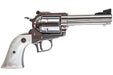 Marushin Super Blackhawk X Cartridge Series 4.62inch Gas Revolver (White Pearl Grip/ Silver)