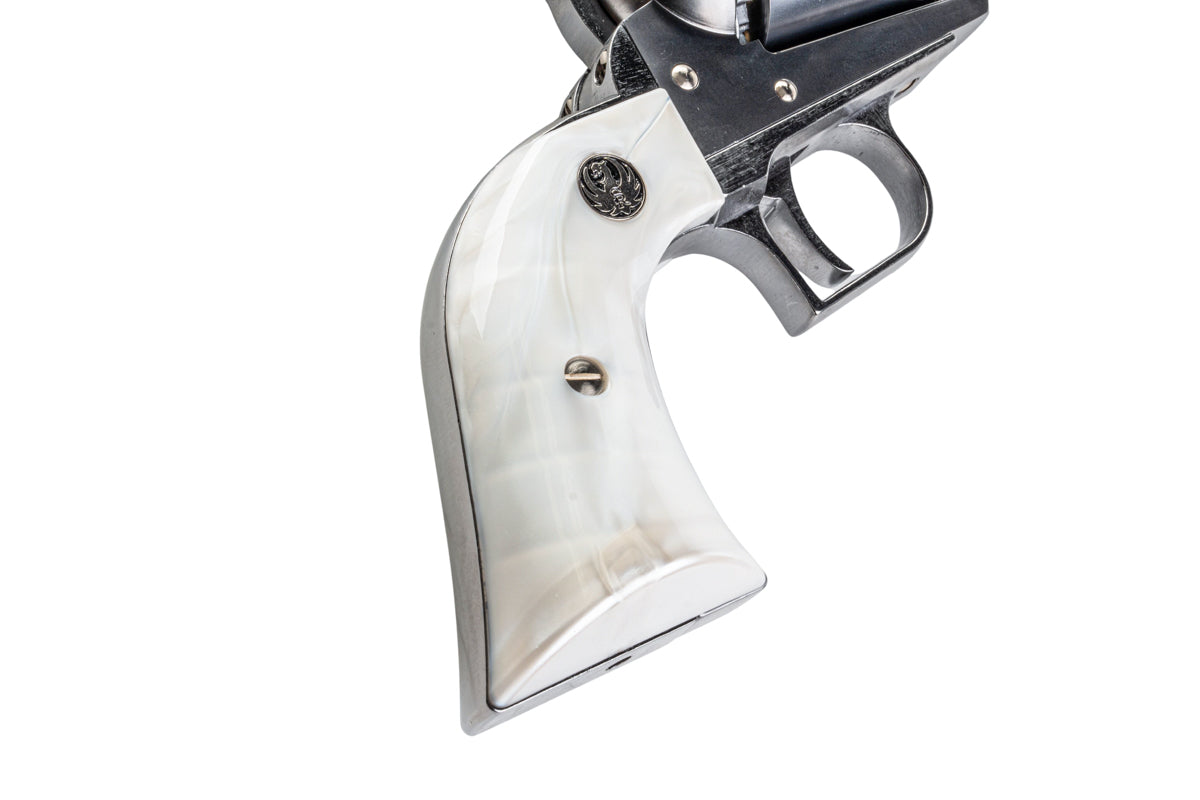 Marushin Super Blackhawk X Cartridge Series 4.62inch Gas Revolver (White Pearl Grip/ Silver)