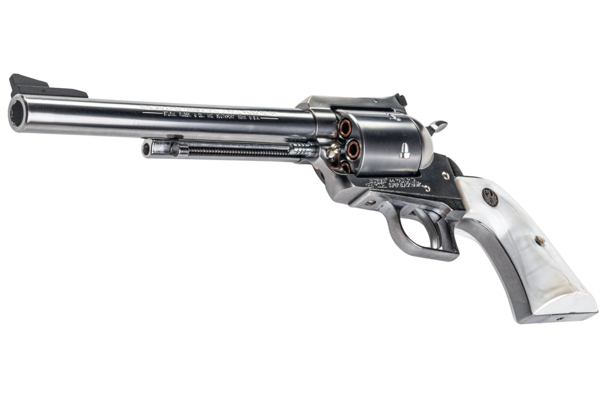 Marushin Super Blackhawk X Cartridge Series 7.5inch Gas Revolver (White Pearl Grip/ Silver)